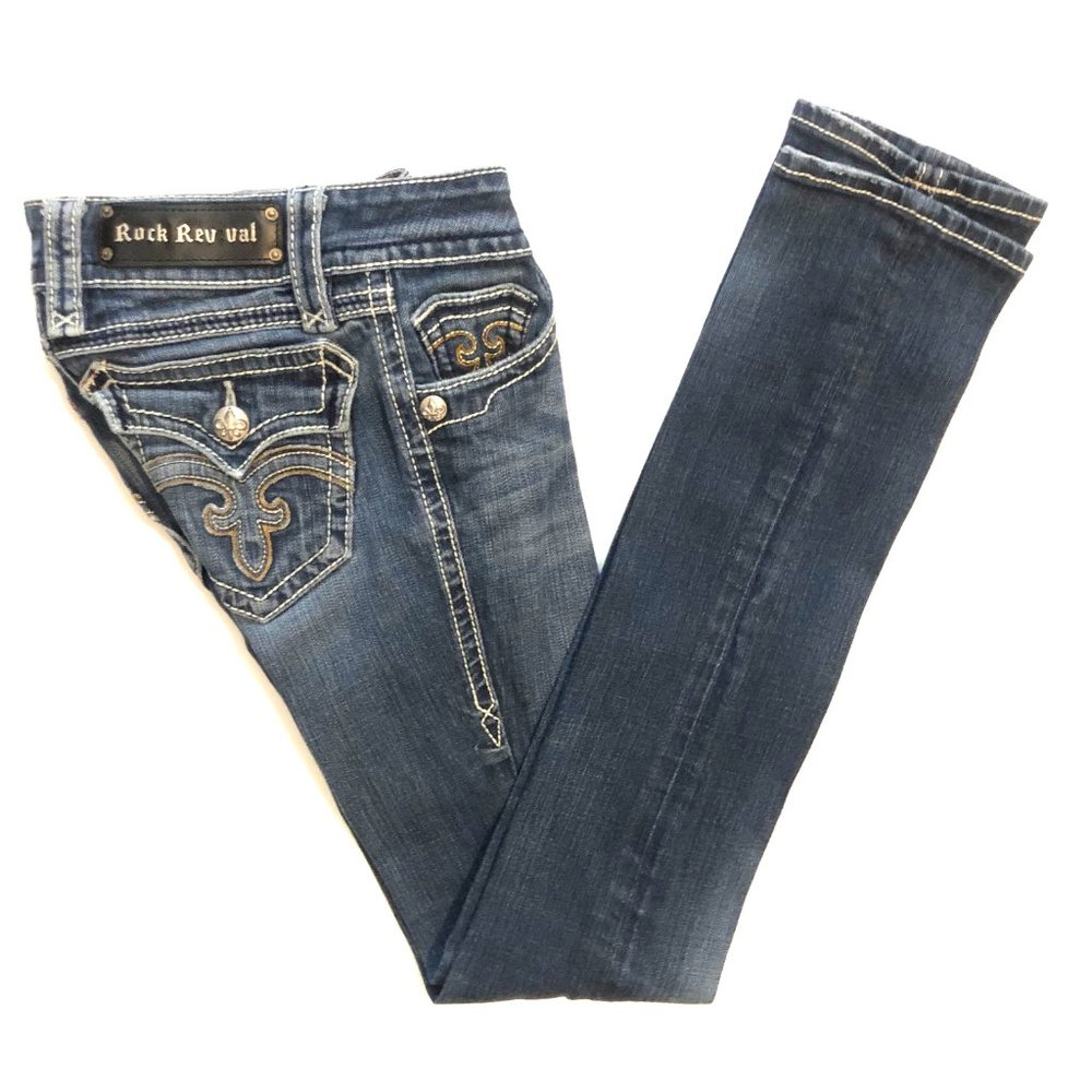 ROCK REVIVAL DEBBIE STRAIGHT JEANS 25